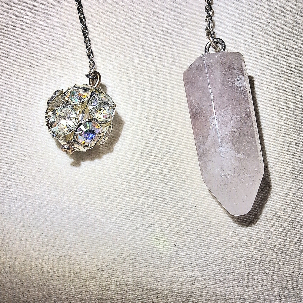 Rose Purple Quartz Pendulum
